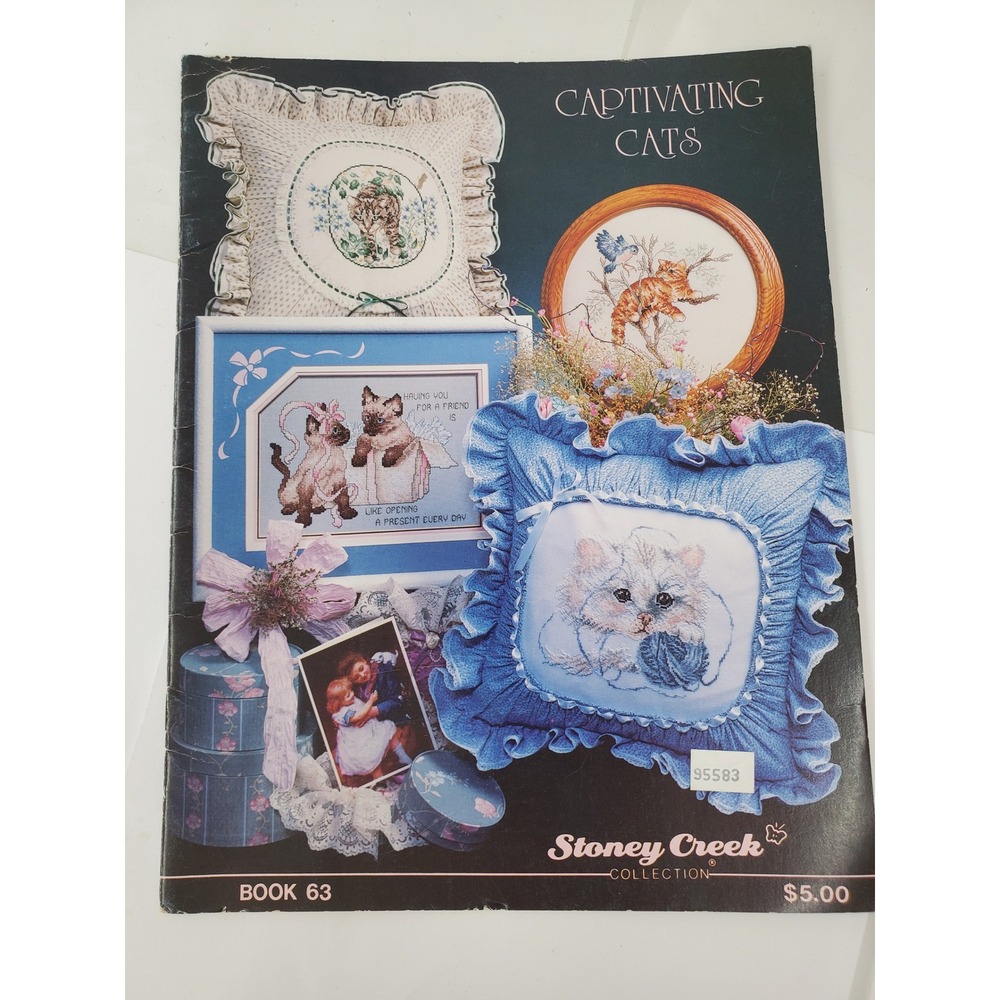 Stoney Creek Collection Captivating Cats Book 63 Cross Stitch Pattern Book 1989